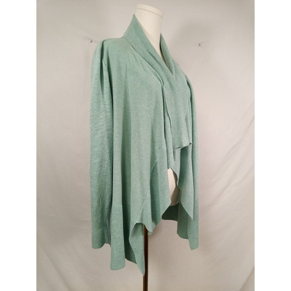 Cyrus Women's Green Blue Cardigan Duster Sweater Size Large - Picture 3 of 7